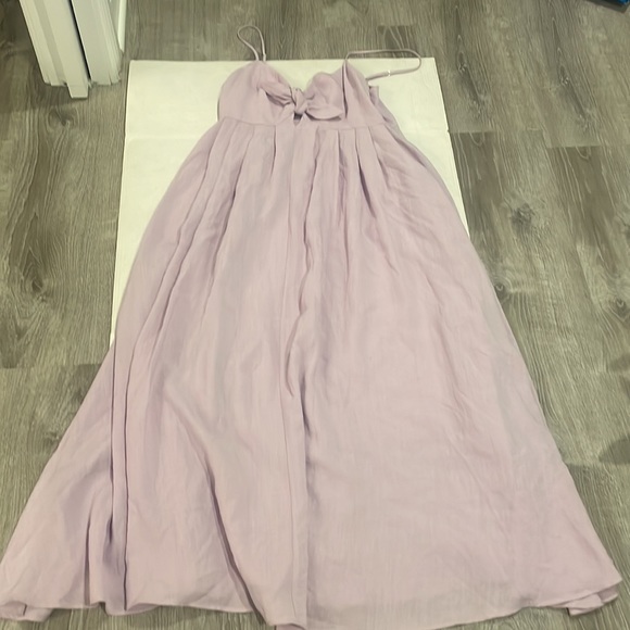 NWOT WILLOW Rochelle Dress Tie Front Maxi Dress in Lilac Purple Size M - Picture 9 of 11